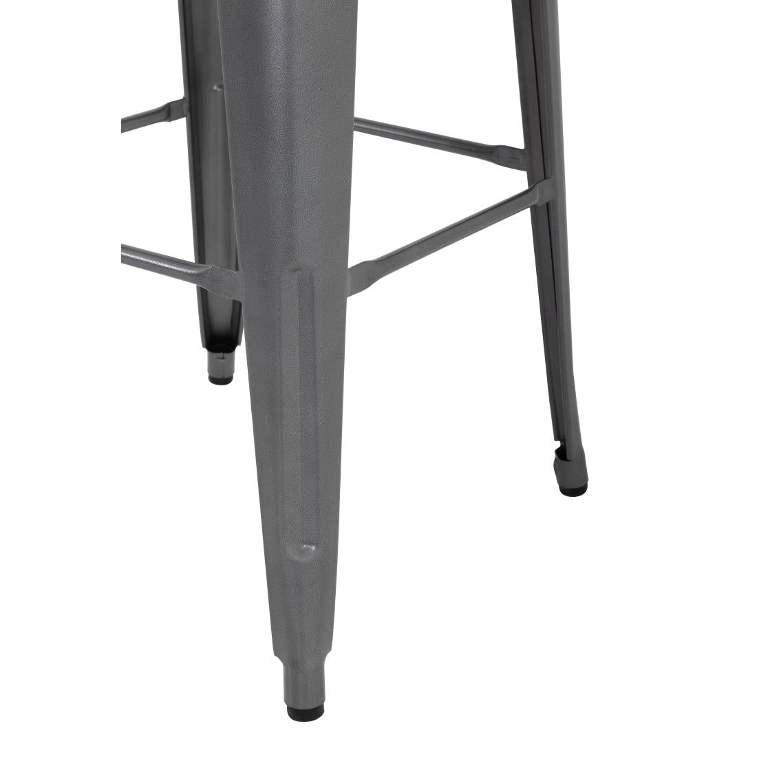 DM934 Bolero Bistro stalen barkruk grijs (4 stuks)