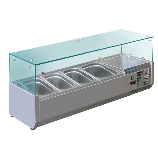GD875 Polar G-serie opzetkoelvitrine 3x GN 1/3 en 1x GN 1/2