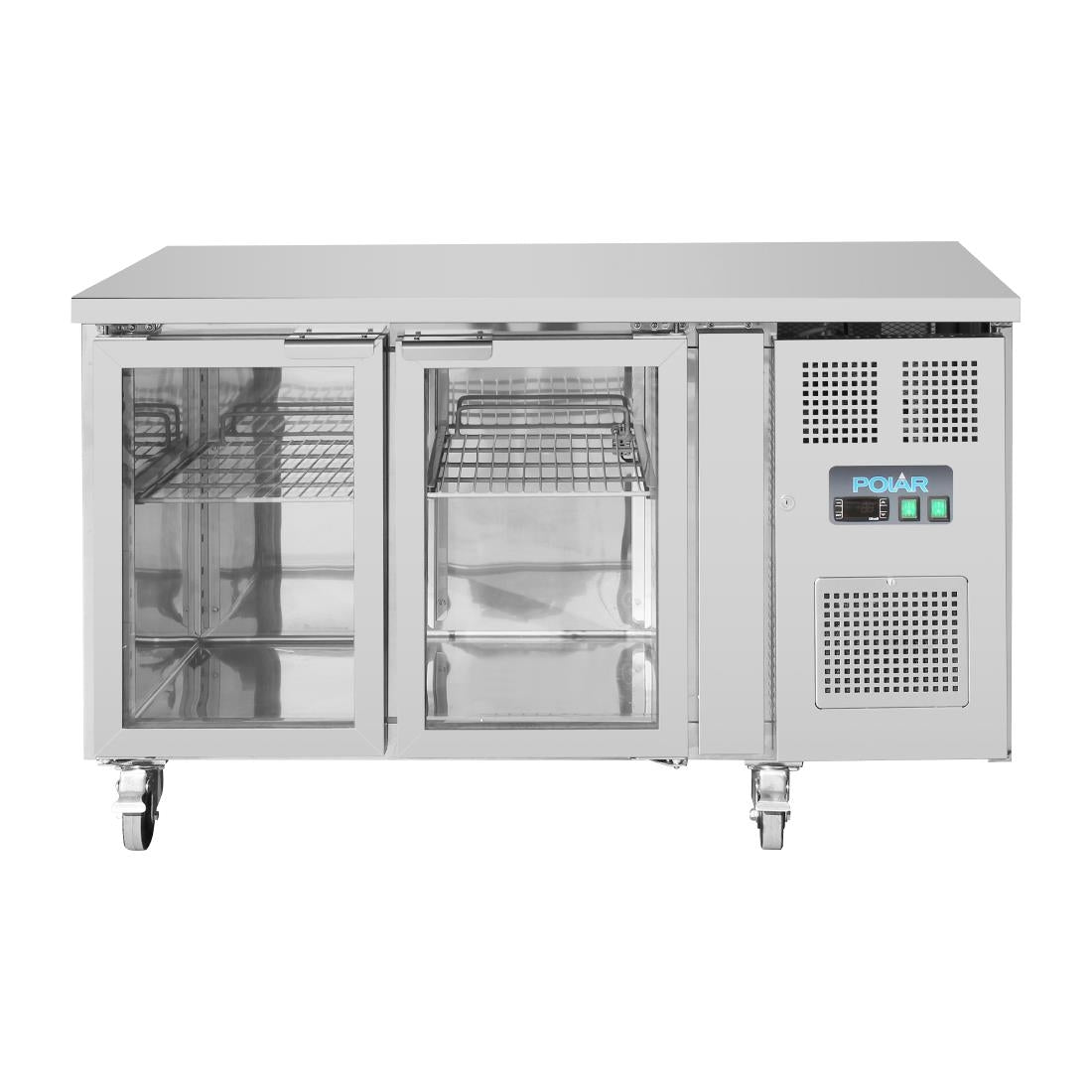 UA023 Polar U-serie premium tweedeurs displaykoeling laag model 205Ltr