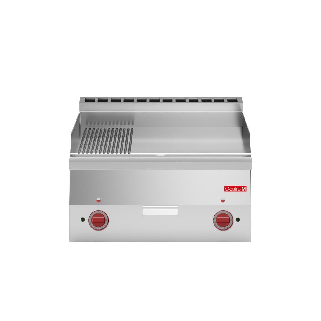 GN027 Gastro M 600 elektrische bakplaat 60/60 FTRE 2/3 glad 1/3 geribbeld