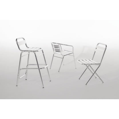 U419 Bolero stapelbare aluminium stoelen (4 stuks)