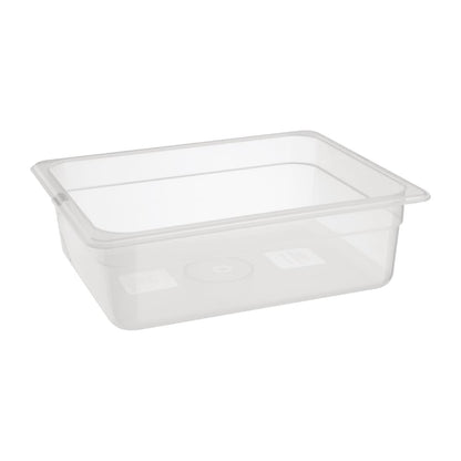 FA823 Nisbets Essentials polypropyleen 1/2 gastronorm bak zonder deksel 10cm