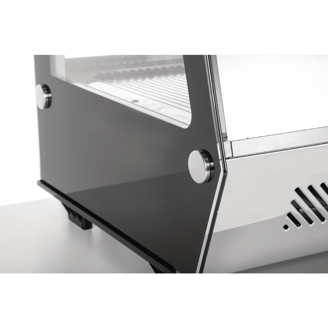 CD230 Polar G-serie tafelmodel koelvitrine 160L zwart