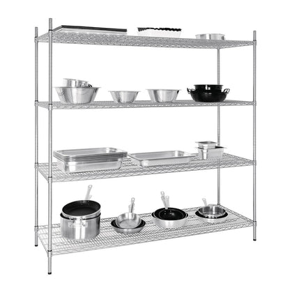U259 Vogue voorraadrek met 4 schappen 183x61cm