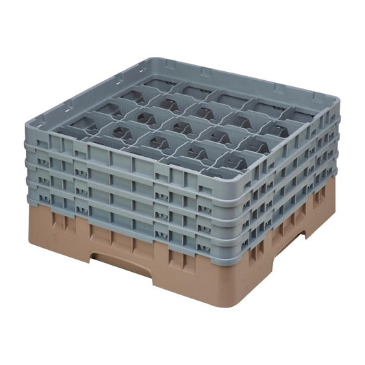 DE790 Cambro Camrack vaatwaskorf met 25 compartimenten max. glashoogte 21,5cm