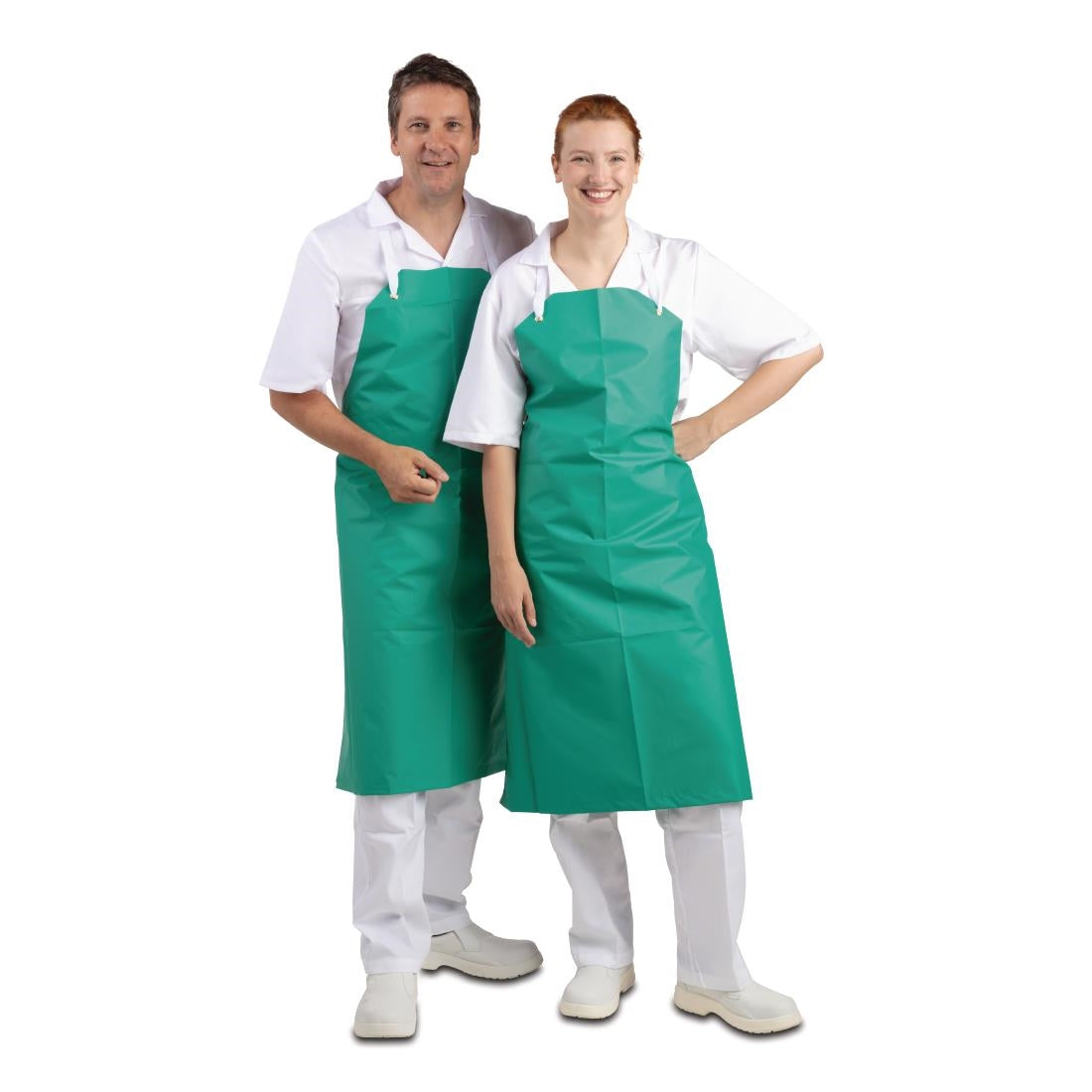 A590 Whites PVC nylon halterschort groen