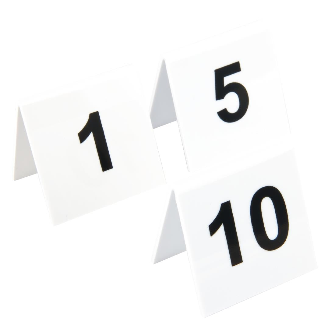 L981 Olympia plastic tafelnummers 1-10