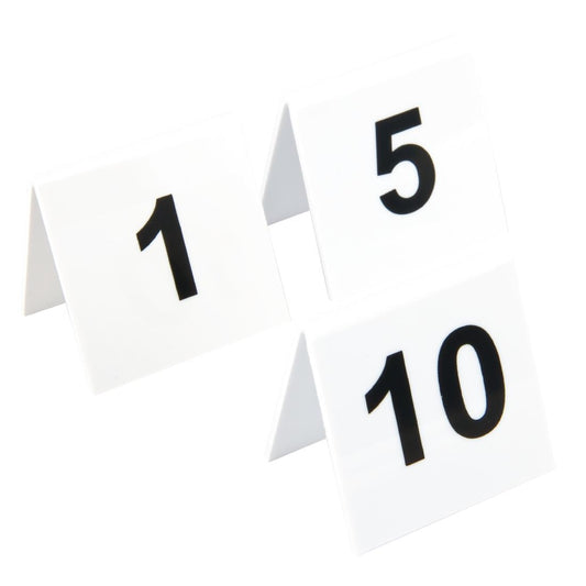 L981 Olympia plastic tafelnummers 1-10