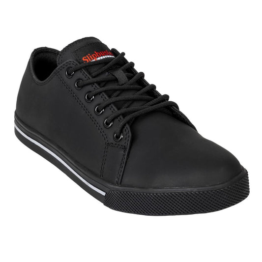 BA060-45 Slipbuster veiligheidssneakers van gerecycleerd microvezel matzwart 45
