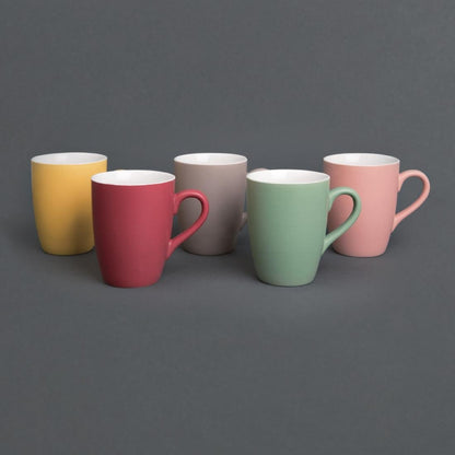 CS043 Olympia Pastel mok rood 34cl (6 stuks)