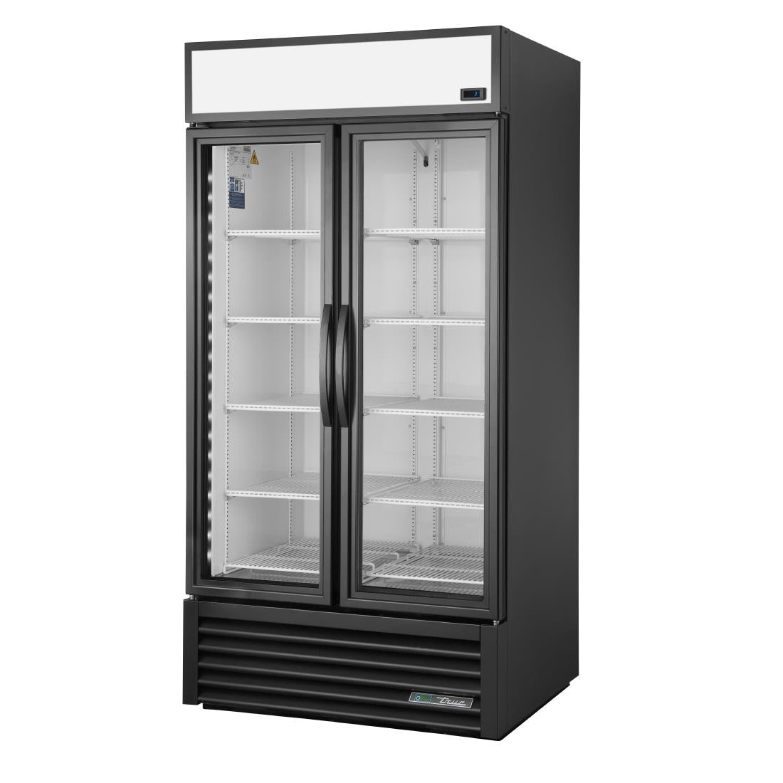 CW387 True Koeling Met 2 Glazen Deuren 991L Staand Zwart Gdm-35-Hc-Tsl01