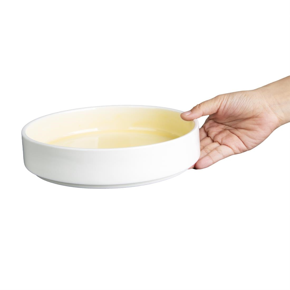 CU414 Olympia Fondant Kommen Lemon Geel 215mm (4 Stuks)