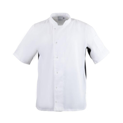 A928-M Whites Nevada koksbuis wit met zwart contrast M