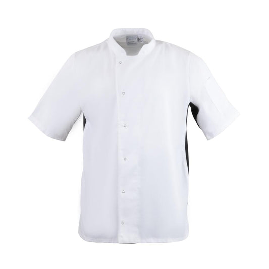 A928-M Whites Nevada koksbuis wit met zwart contrast M