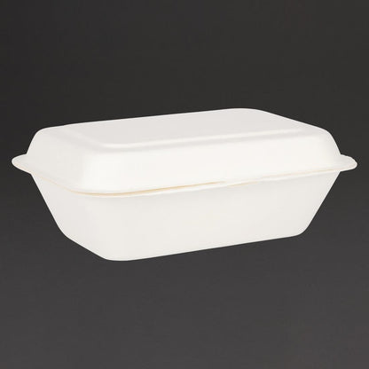DW248 Fiesta Compostable bagasse maaltijddozen 182mm (250 stuks)