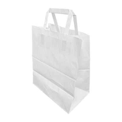 JA348 Fiesta recyclebare platte witte papieren tassen groot (250 stuks)