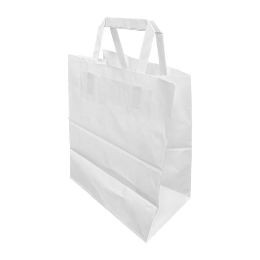 JA348 Fiesta recyclebare platte witte papieren tassen groot (250 stuks)
