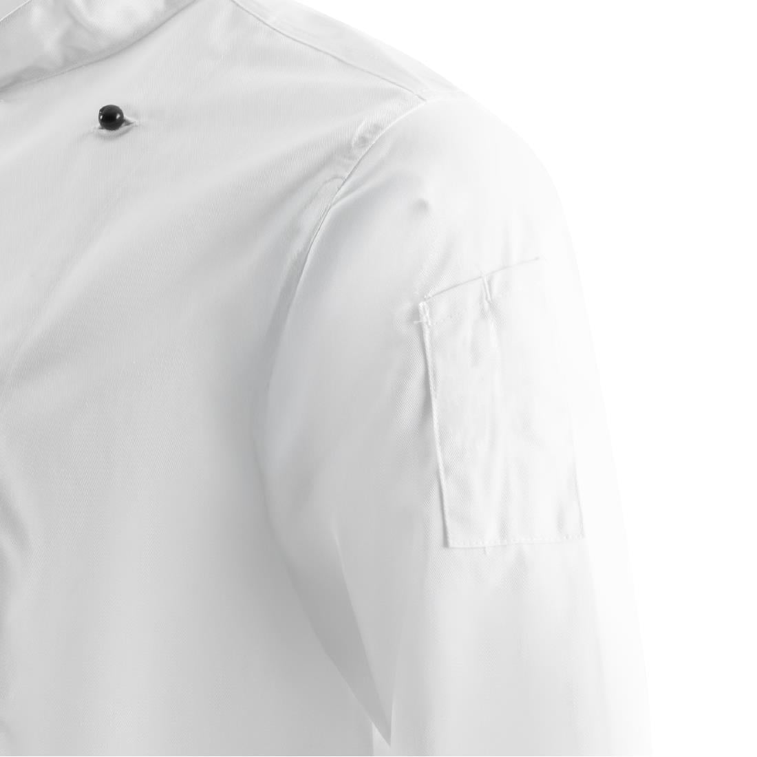 DL710-XXL Whites Chicago unisex koksbuis lange mouw wit XXL