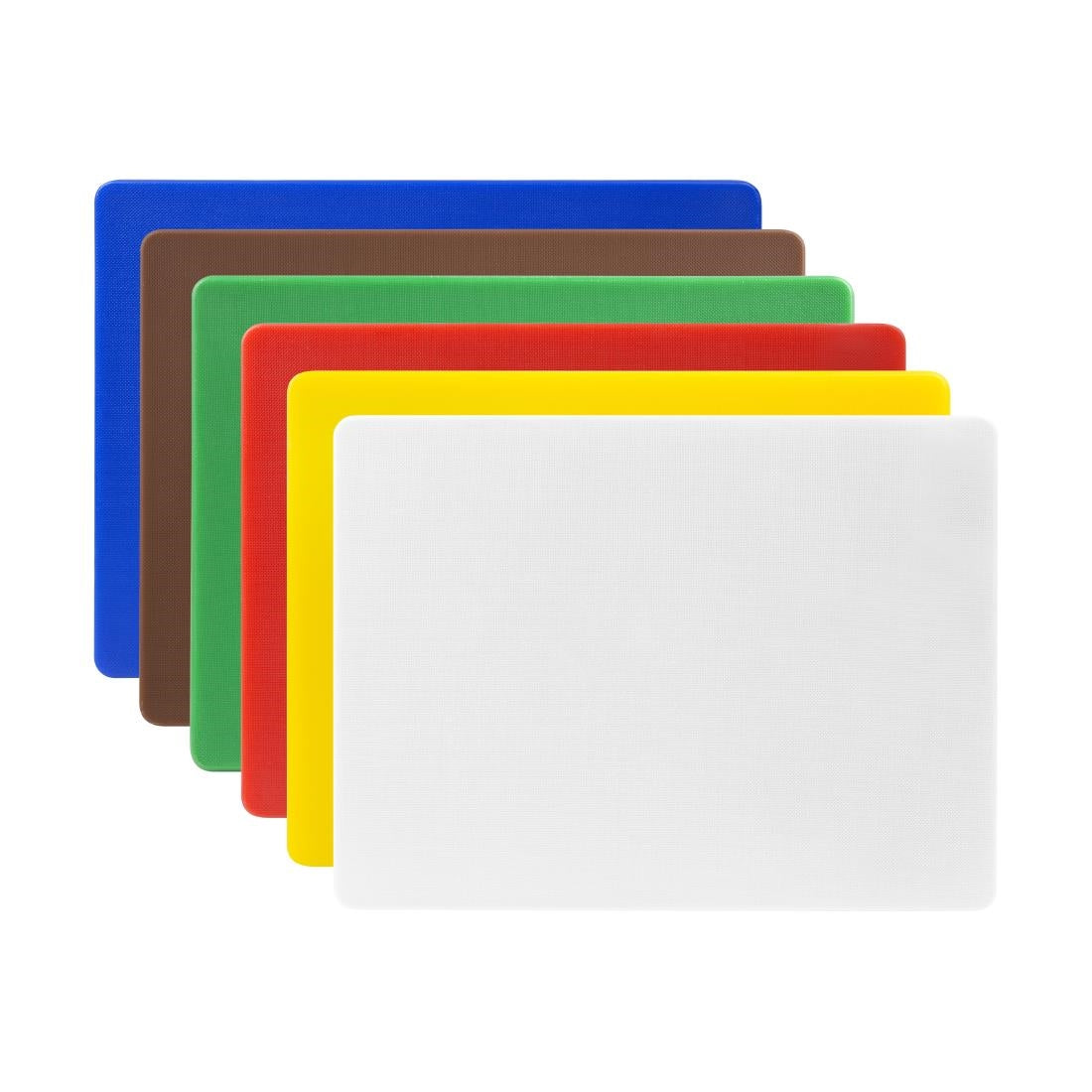 HC885 Hygiplas kleine LDPE snijplanken set 300x225x10mm (6 stuks)