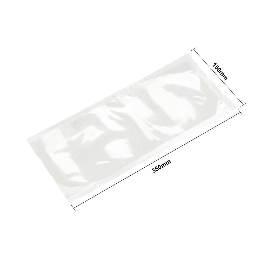 AT104 Vogue Composteerbare Gedrukte Vacuüm Sealer Zakjes 150x350mm (50 stuks)