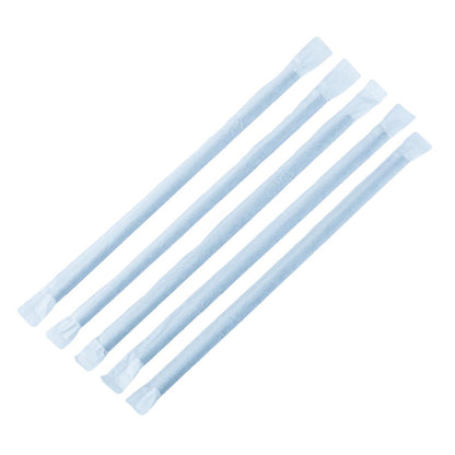FP444 Fiesta Compostable composteerbare papieren buigrietjes 210mm zwart  Individueel verpakt (250 stuks)