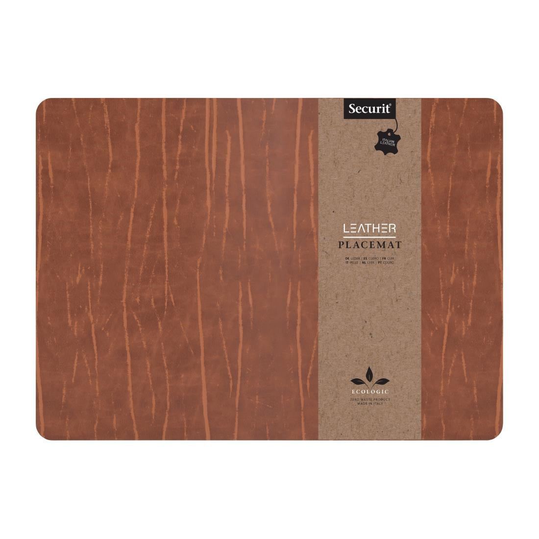 CU928 Securit Leather Range Ruga Placemat van gelijmd leer
