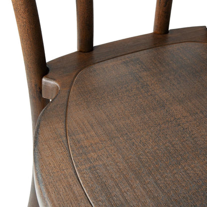 HW287 Bolero Soho Bentwood Stijl Hars Stoelen Notenhout (4 Stuks)
