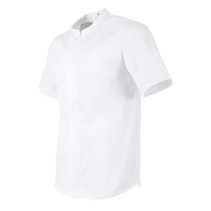 BA116-M Southside Harlem Koksjas Wit Korte Mouw Mesh Maat M