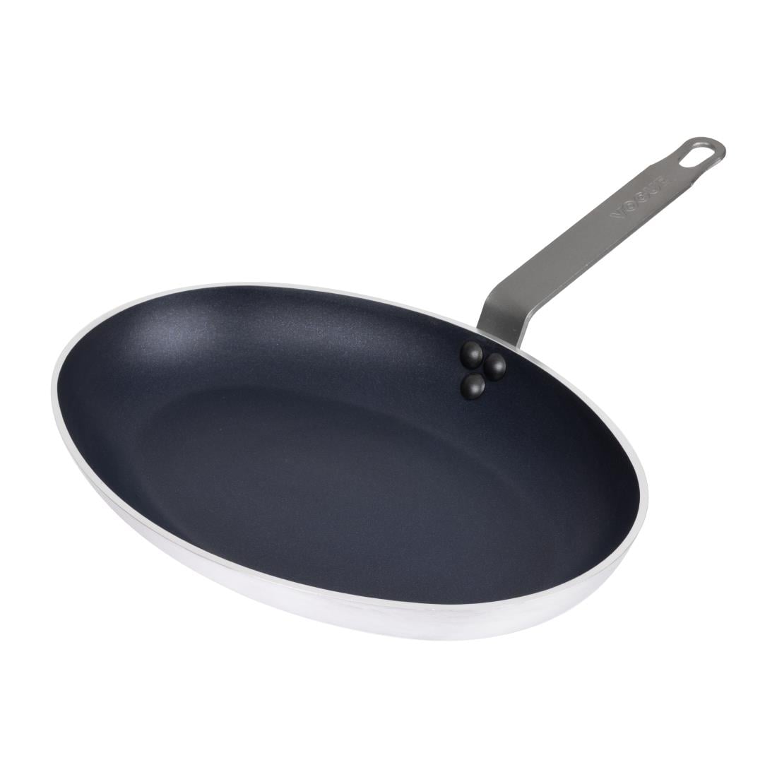 HT988 Vogue Aluminium Antiaanbaklaag Teflon Platinum Plus Ovale Koekenpan 36cm