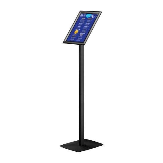 HU452 Europel Infostand Zwart Met Kliklijst A4 25mm