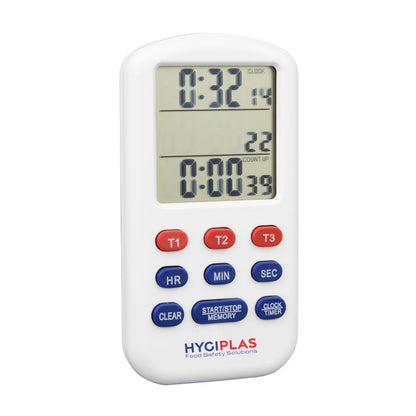CF915 Hygiplas kookwekker met drievoudig display
