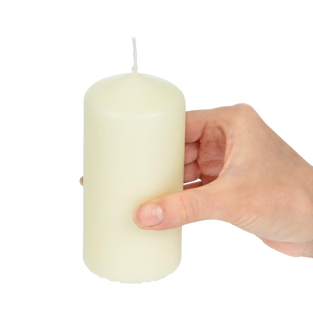 DB087 Bolsius stompkaarsen ivoor 120(H)mm (12 stuks)