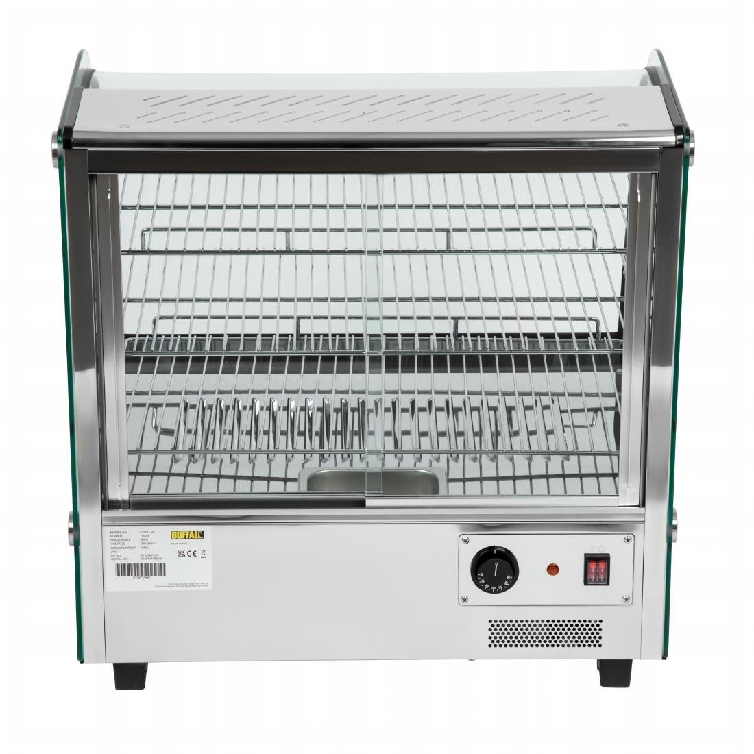 CD231 Buffalo warmhoudvitrine 120L 67(h) x 68,7(b) x 56,8(d)cm