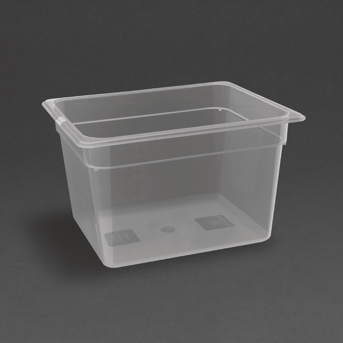 FA825 Nisbets Essentials polypropyleen 1/2 gastronorm bak zonder deksel 20cm