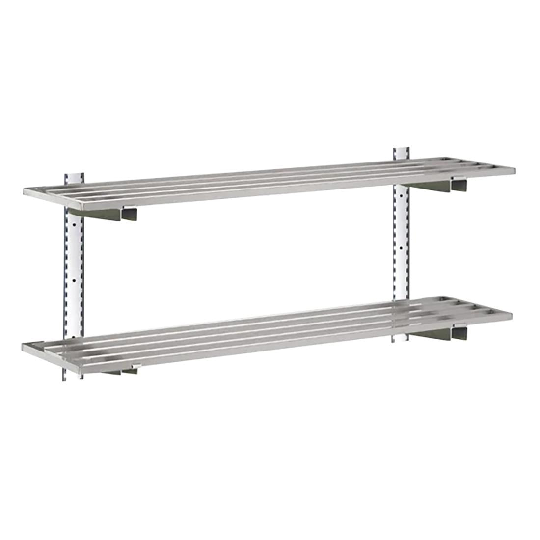 HZ769 Gastro-M complete wandplankset 2 niveaus 100x40cm - volledige montageset (excl. schroeven)