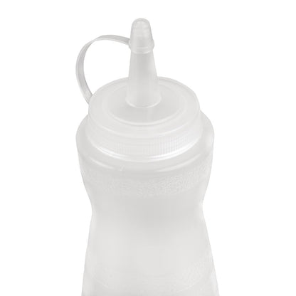 GF250 Vogue knijpfles met dop 34cl transparant