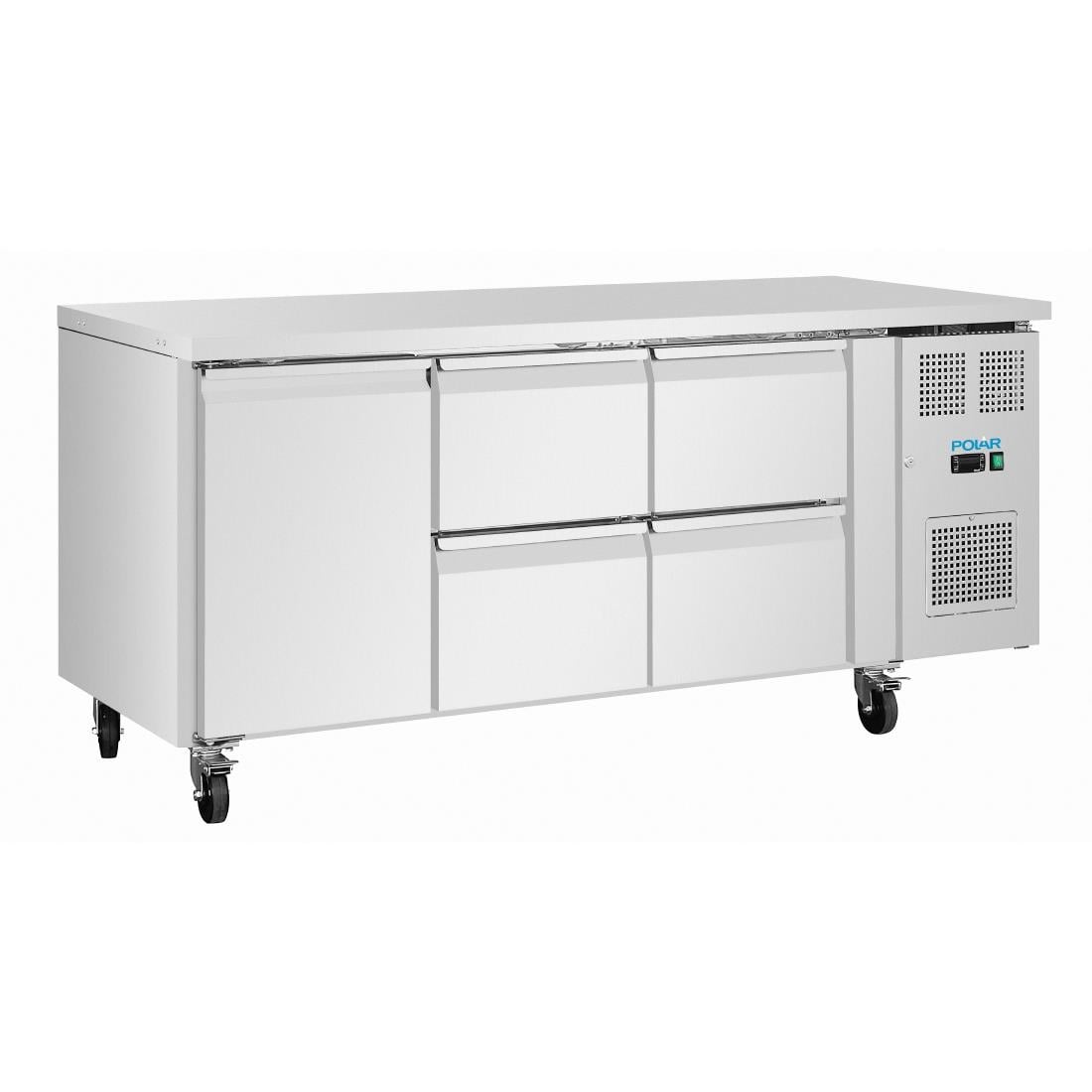 UA103 Polar U-Series Counter Fridge 4 Drawers & 1 Door