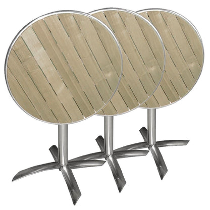 U424 Bolero ronde tafel met kantelbaar essenhouten blad 60cm