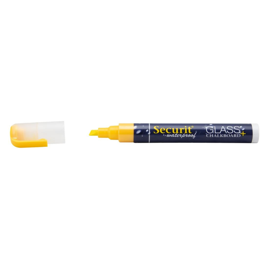 CU772 Securit Waterproof krijtstift (Glas + Krijtbord) in geel met 2-6mm penpunt
