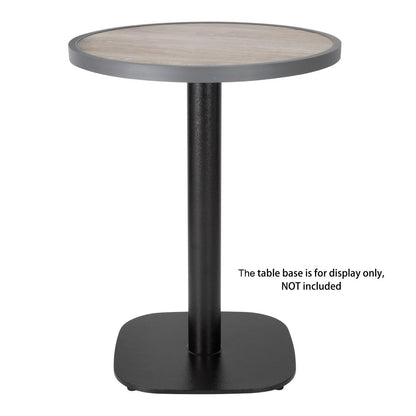 DL486 Bolero Rond Tafelblad Van Glasvezel Met Houteffect 580 Mm