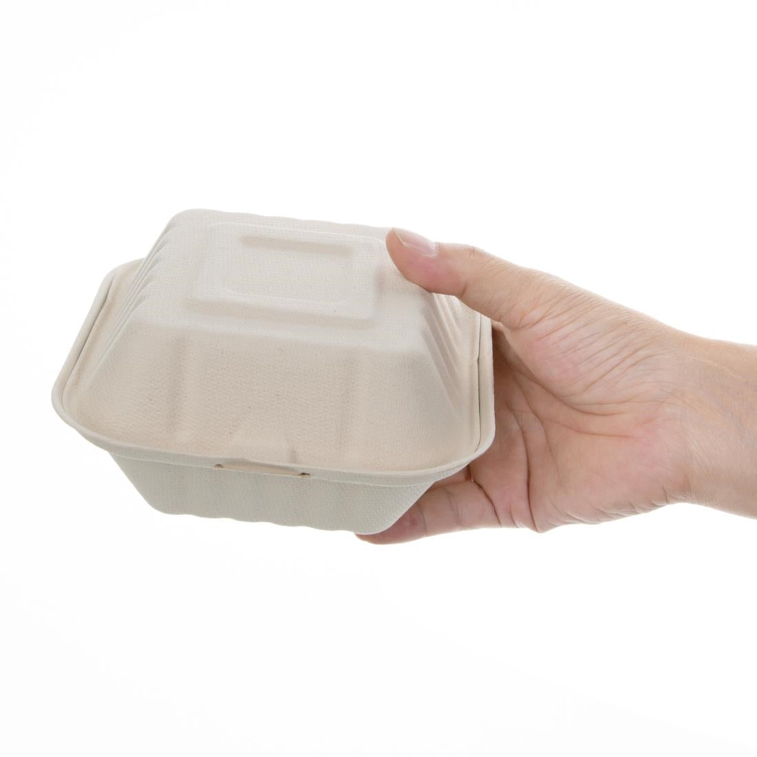 FC542 Fiesta Compostable composteerbare bagasse hamburgerdoosjes 152mm (500 stuks)