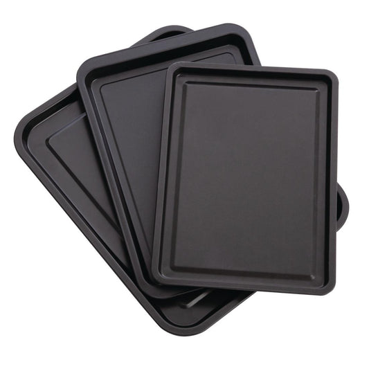 DW097 Nisbets Essentials anti-aanbak bakplaten (3 stuks)