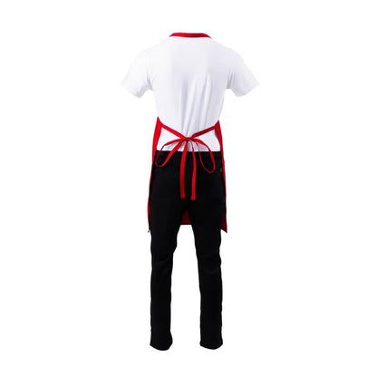 B196 Chef Works halterschort rood