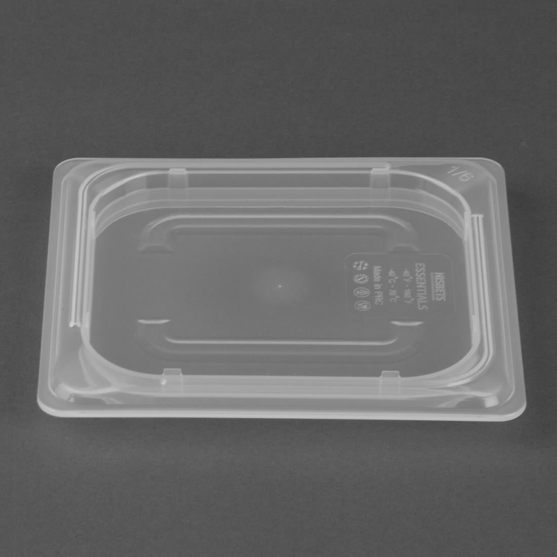 HZ349 Nisbets Essentials Polypropyleen Gastronormdeksel 1/6