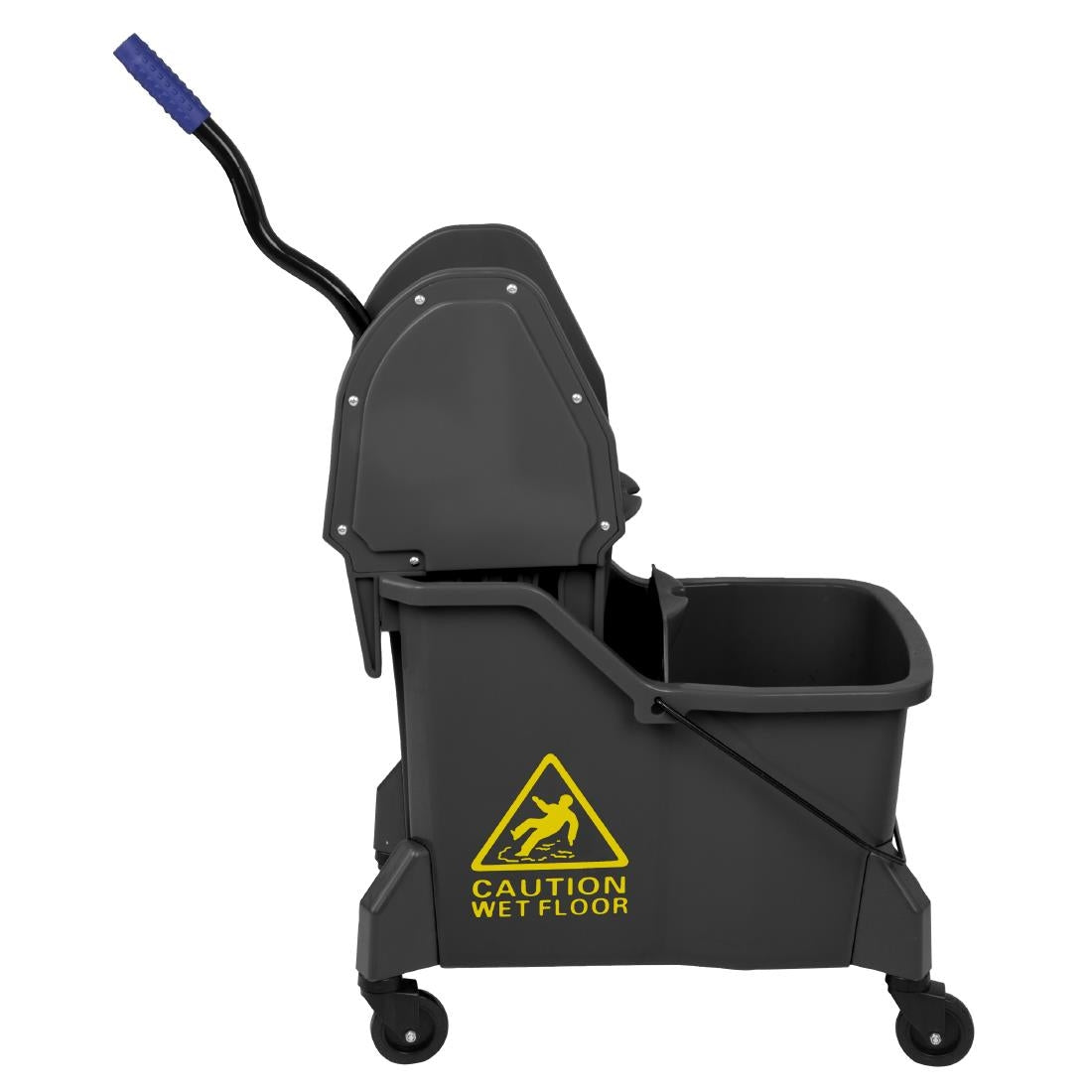 JB545 Jantex mopemmer met twee compartimenten en pers geel 30Ltr