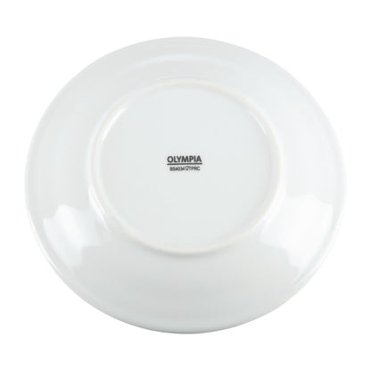 CB478 Olympia Whiteware Borden Met Brede Rand 16,5cm (12 Stuks)