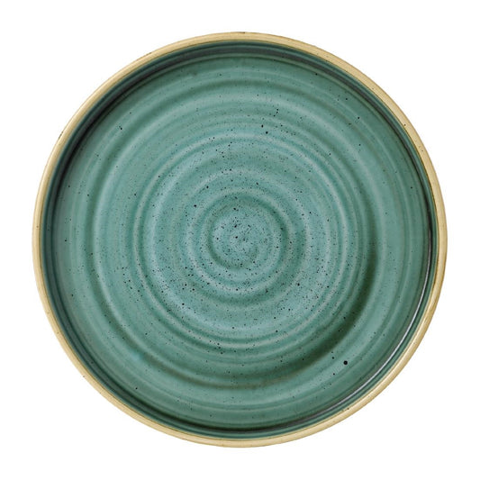 FJ915 Churchill Stonecast Samphire Green Bord Met Opstaande Rand 22cm (6 stuks)