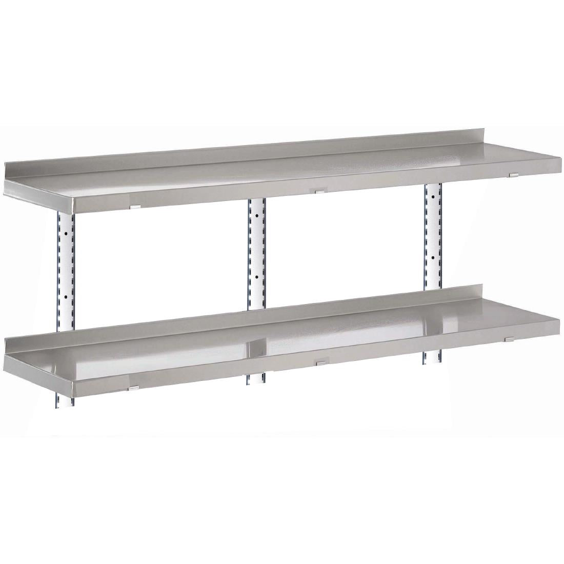 GN187 Gastro M RVS wandplank zonder steunen 160x40cm