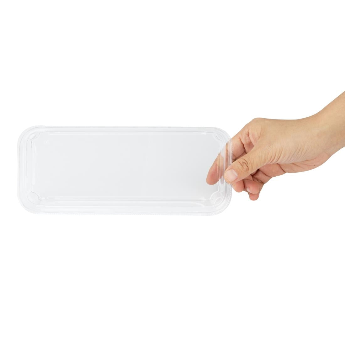 HX292 Fiesta Recyclebare Pet-Deksels Voor Nr. 2 Sushi Schalen (300 stuks)