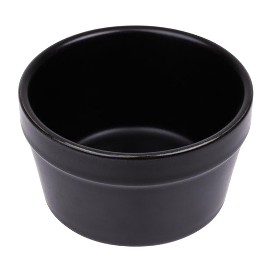 DK831 Olympia stapelbare ramekin mat zwart 9,5cm (6 stuks)